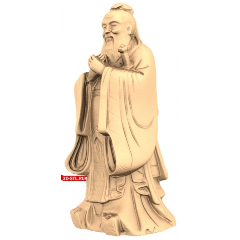 3D model of Confucius for 3D printing
