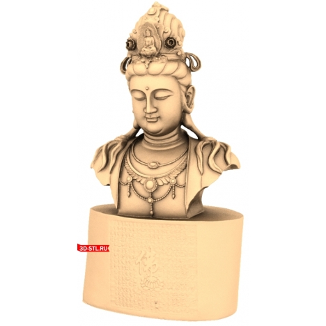3D model of Guanyin for 3D printing