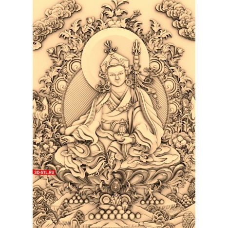 Buddha Panel with Background 