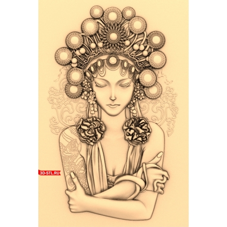 3D model of Peking Opera character for milling