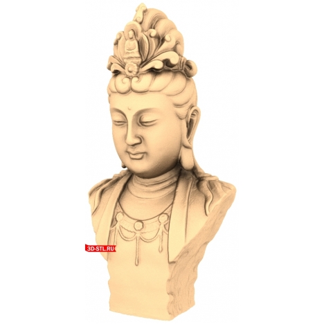 3D model of Guanyin for 3D printing