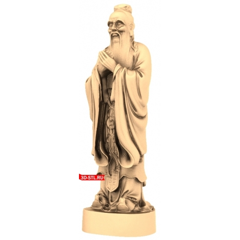 3D model of Confucius for 3D printing