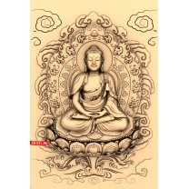 Panel Buddha with background