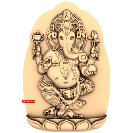 Elephant Panel - 3D model for CNC milling