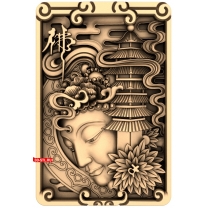 Panel Buddha with background