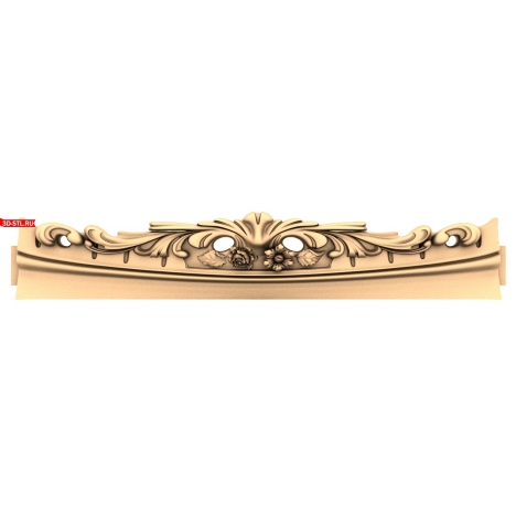 CNC Drawbar with Floral Decor