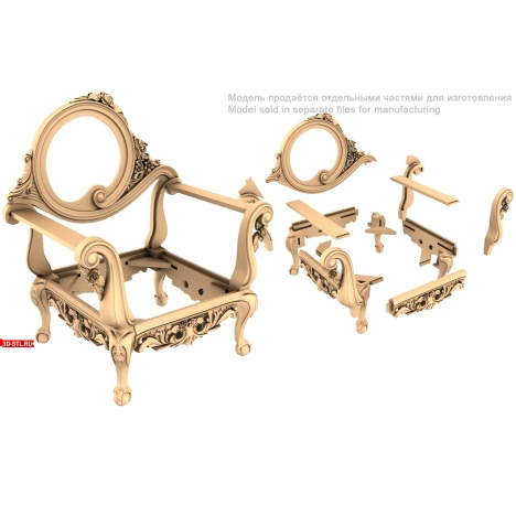 A bench with exquisite carved details