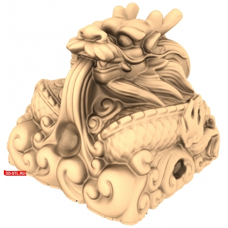Square Dragon - 3D Printable Model