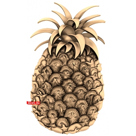 Pineapple Panel - 3D STL model for CNC