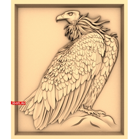 Eagle Panel - 3D model for CNC