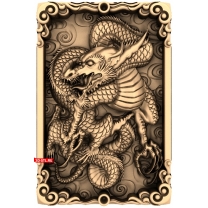 Panel Dragon with background