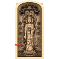 Panel Buddha with background