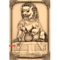Panel "Chinese Lion"