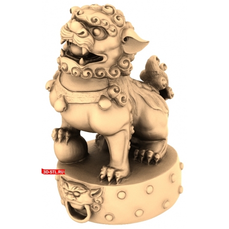 Ancient Lion - 3D model for 3D printing