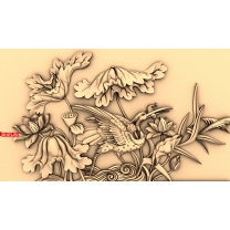 Panel "Birds and Lotuses"