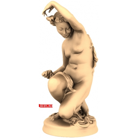Girl Bathing - 3D Printable Model