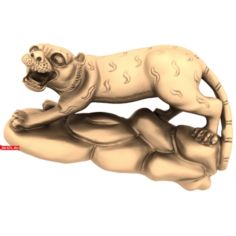 3D model of a Tiger for 3D printing