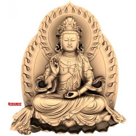 Guanyin Panel - 3D CNC model
