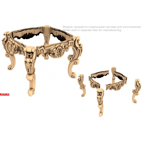 CNC bench with exquisite ornamentation