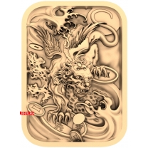 Panel Dragon with background