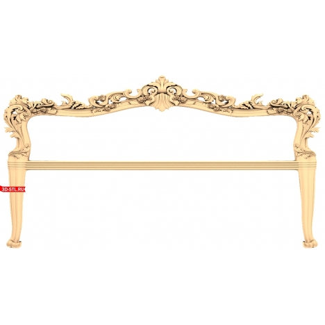 Headboard with luxurious carvings