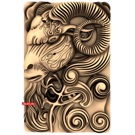 Ram Panel - 3D model for CNC