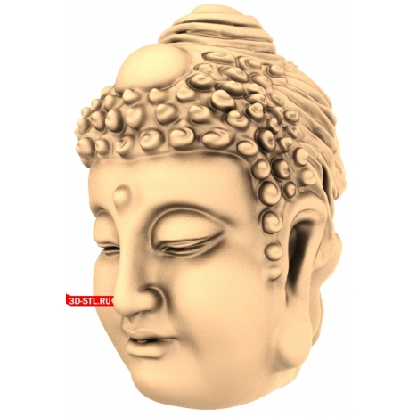 Buddha Head - 3D Printable Model