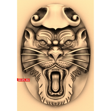3D model of a monster head for CNC