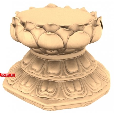 Lotus figurine - a unique 3D model for printing