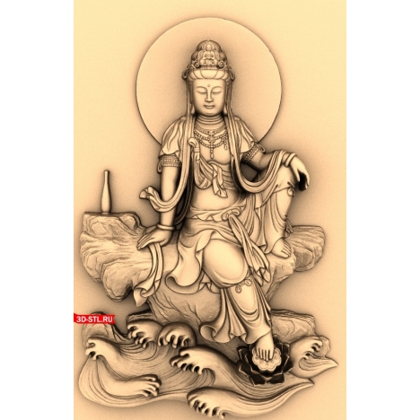 Guanyin Panel - 3D CNC model