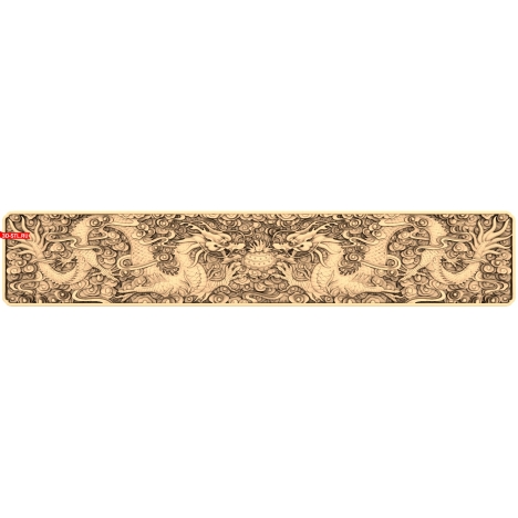 3D STL model of the panel Dragons two composition