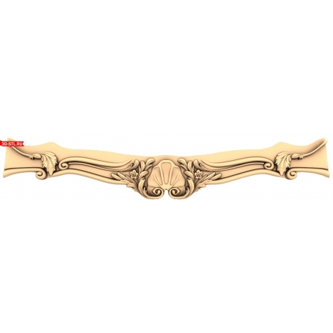 A drawbar with an exquisite ornament for CNC