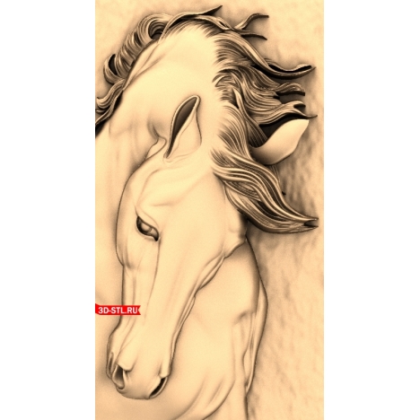 Horse Panel - 3D model in STL format