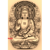 Panel Buddha with background