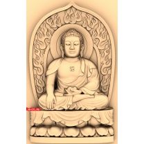 Panel Buddha with background
