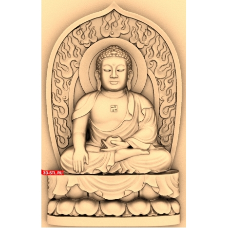 Panel Buddha with background