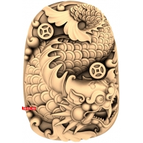 Panel Dragon with background