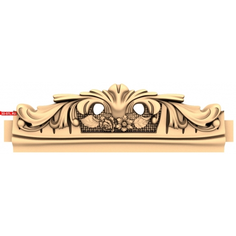 Tsarga - Elegant 3D model for CNC