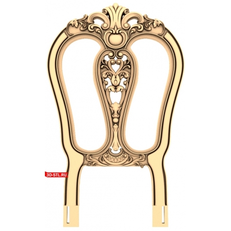 Chair Back - Elegant 3D CNC Model