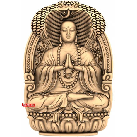 Buddha Panel with Background 