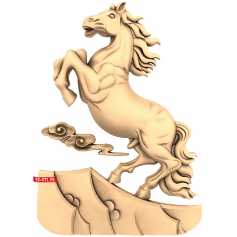 Horse Panel | 3D Model for CNC