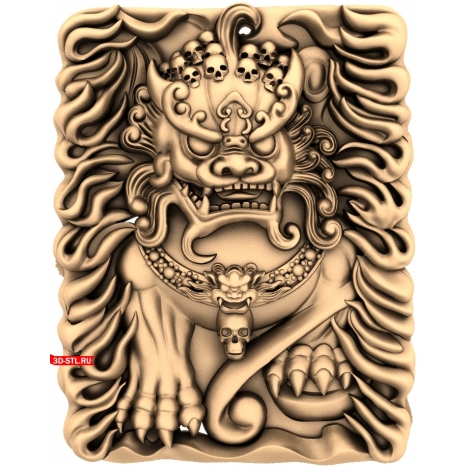 Hunter-Keeper panel - 3D model for CNC