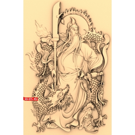 Guangdong Dragon Panel - 3D STL model for CNC