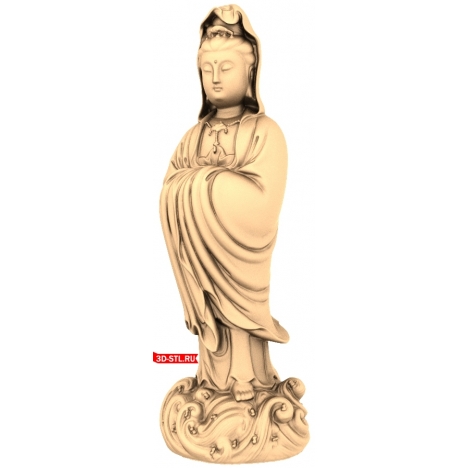 3D model of Guanyin for 3D printing