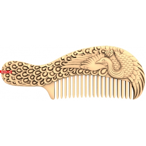 Comb Panel - 3D model for CNC