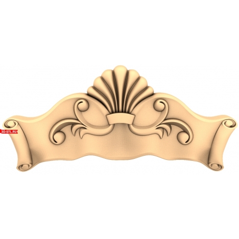 Seashell Decor - 3D model in STL format for CNC