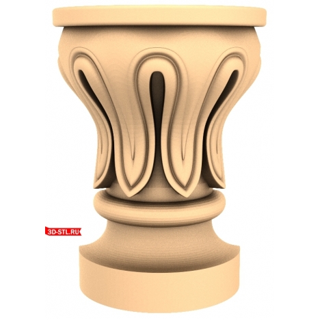 3D model of Elegant Capital in STL format for CNC machine