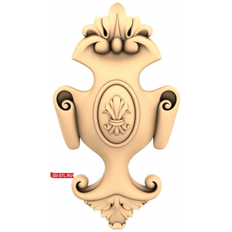 Decor 3D STL model for CNC