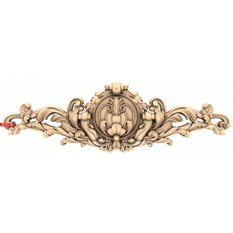 Elegant CNC milling decor - 3D STL model