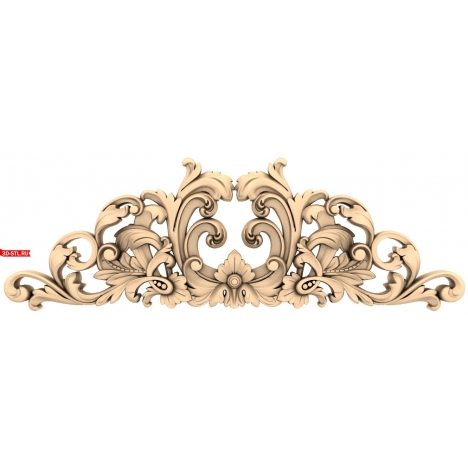 Floral Symphony - Decor in STL format for CNC